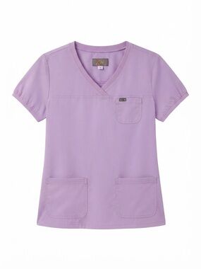 Koi Comfort, Nichole Lilac V-Neck Scrub Top - Women's Size M Style 247